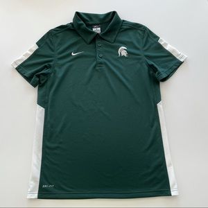 Nike Michigan State Dri-Fit Golf Polo
